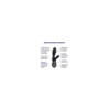 Vibromasseur rabbit noir USB, chauffant et connecté Heat Climax+  Satisfyer 